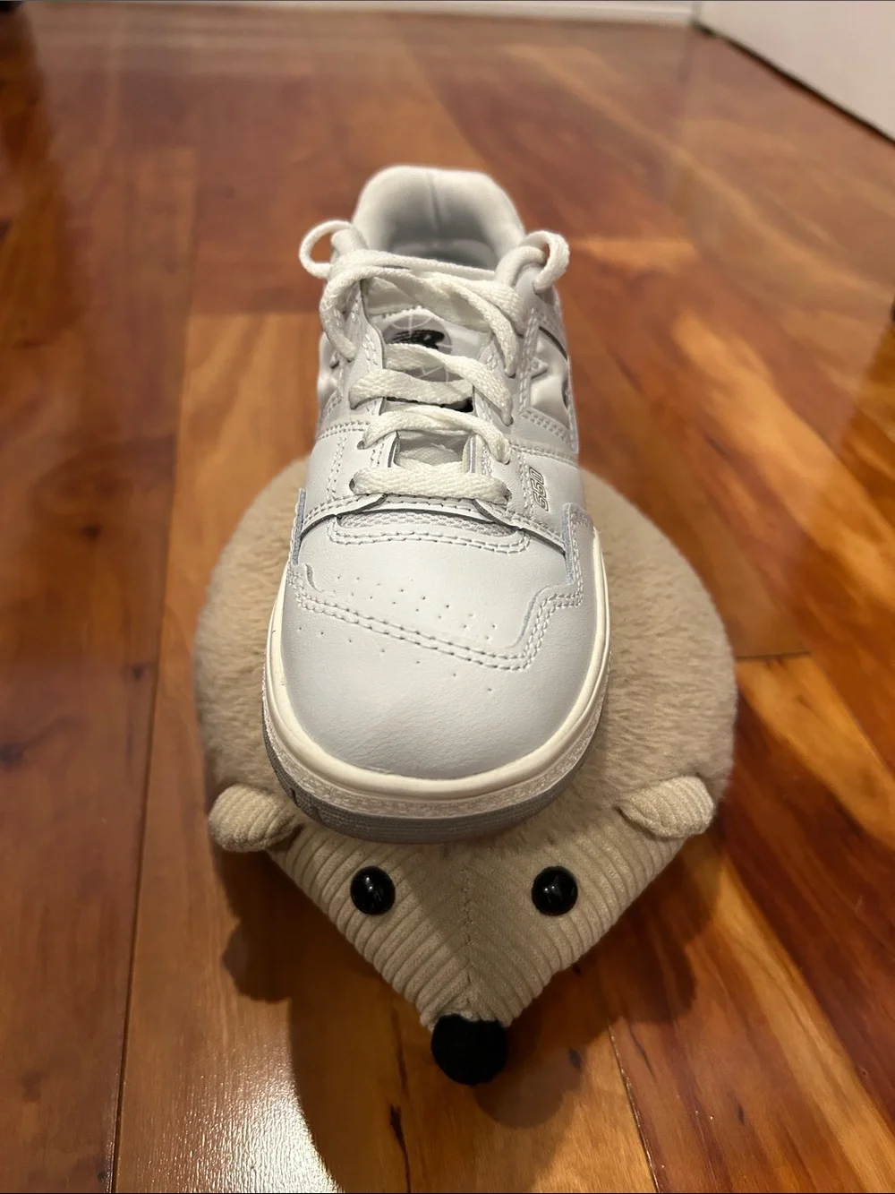 New Balance Kids White Low-Top Sneakers